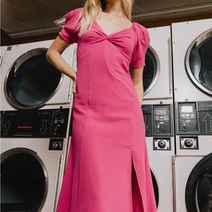 Bohme Halston Dress in Fuchsia